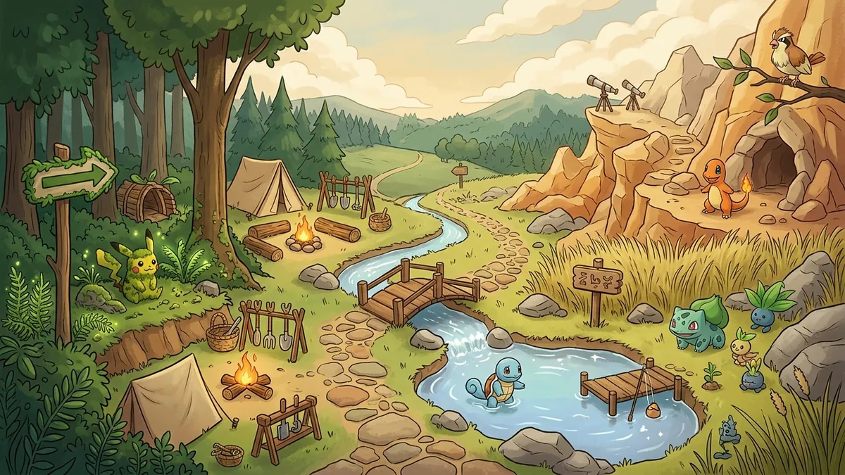 Pokemon Pokopia All Habitats Pokemon List