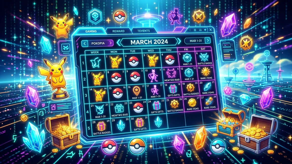 Pokemon Pokopia Events Calendar 2026 with seasonal events and updates