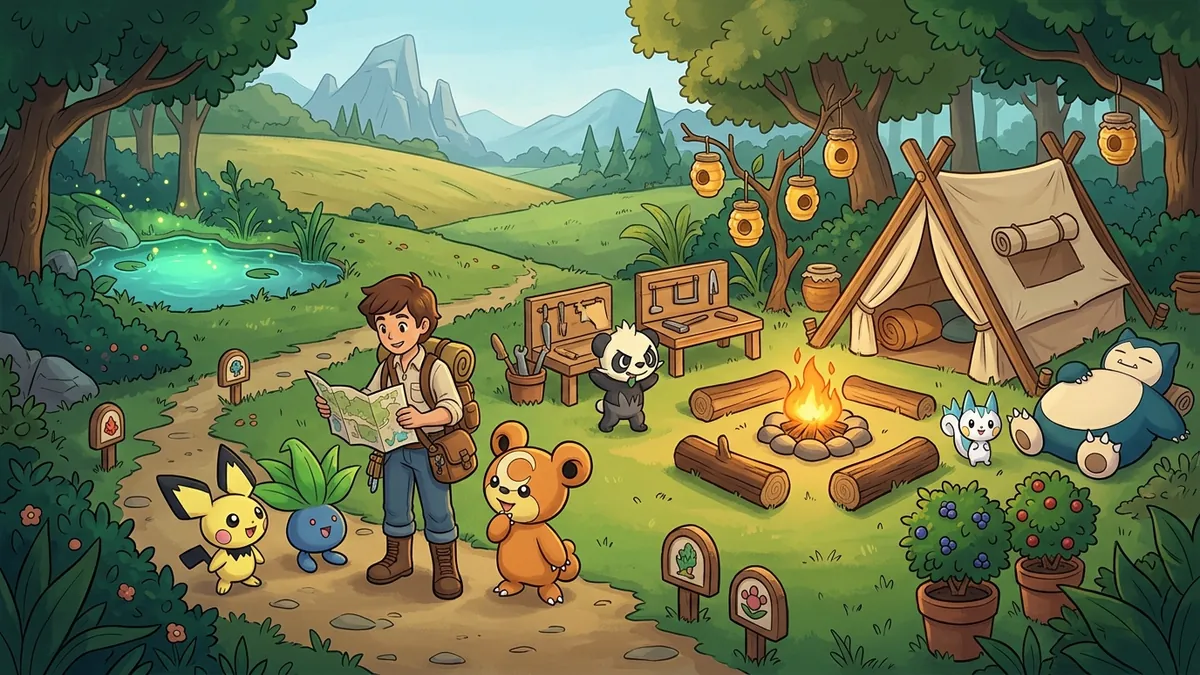 Pokemon Pokopia Honey Guide Pokemon Attraction