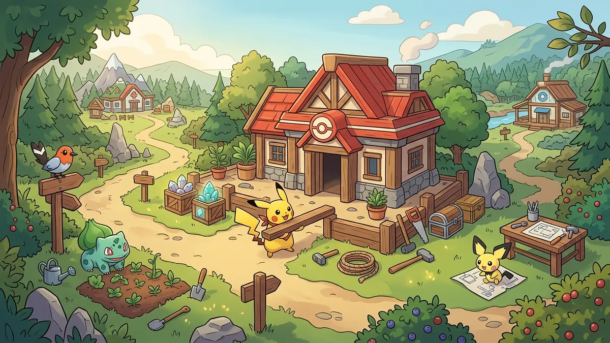 Pokemon Pokopia Pokemon Center Rebuild Guide